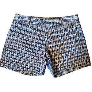 Women's Banana Republic Dressy Print Shorts, Size 0,‎ Blue & White